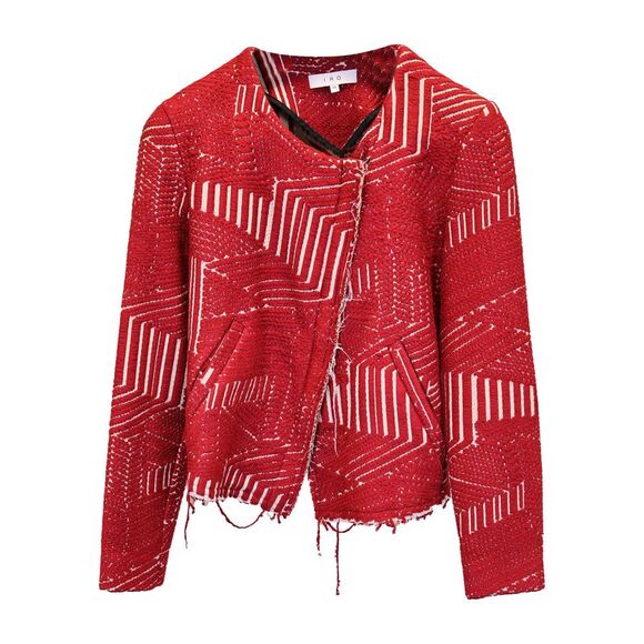 Iro Mepsie Jacket in Red Acrylic